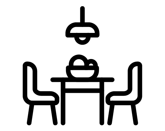 Iconsymbol für Esszimmermöbel