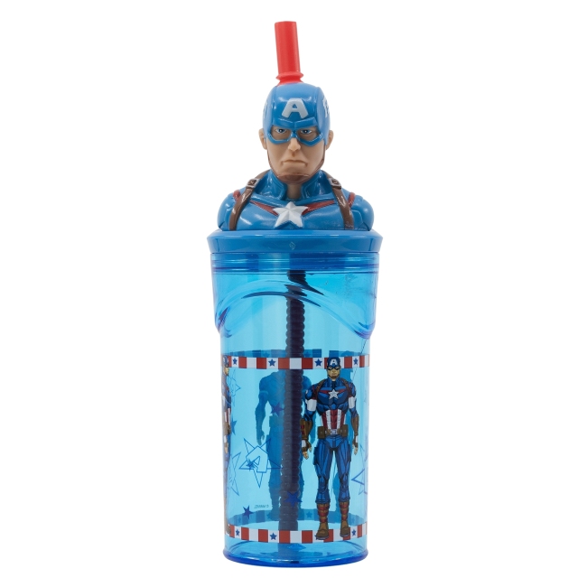 3D Trinkflasche Avengers Captian America MARVEL