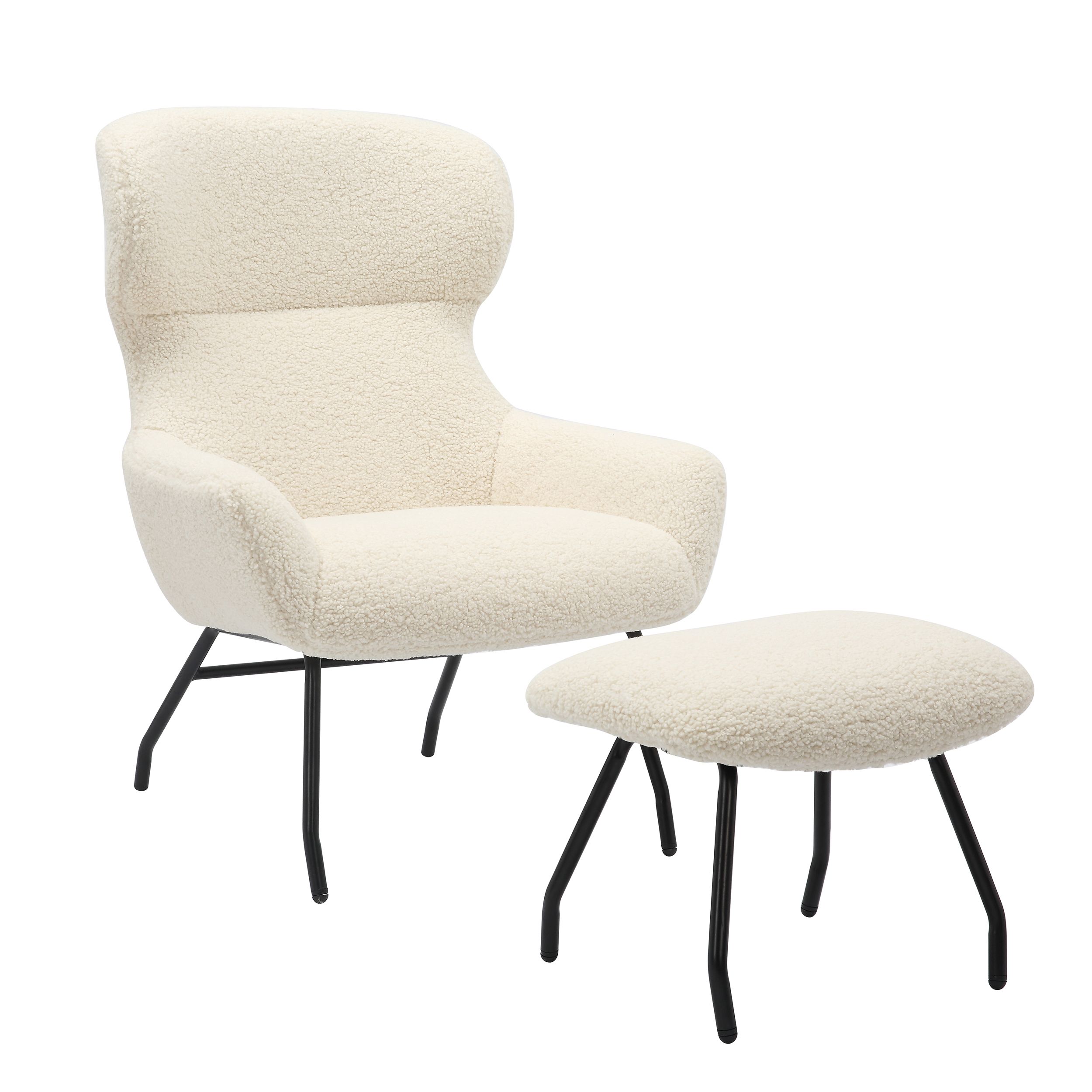 Sessel mit Hocker 367810