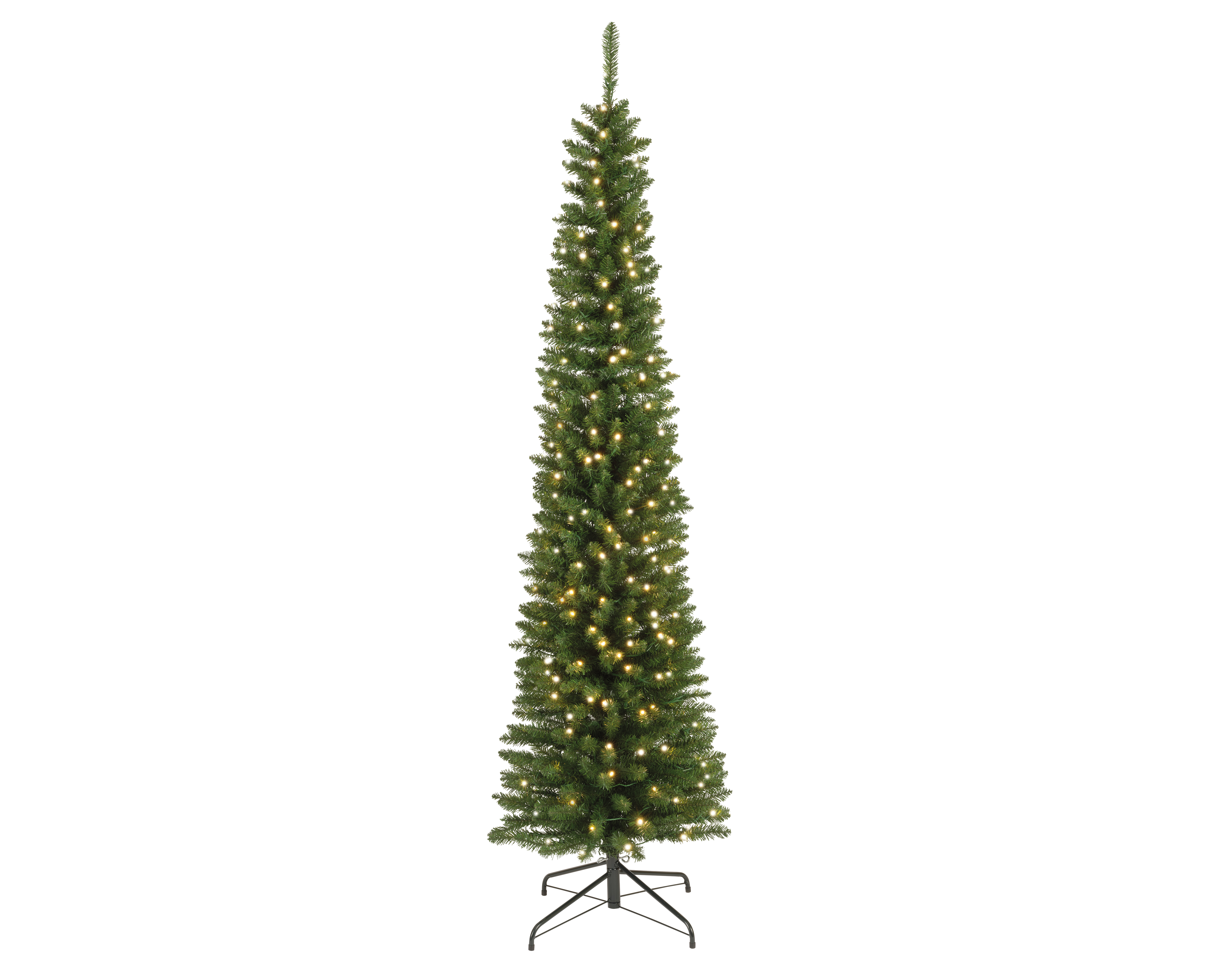 Tannenbaum 210cm mit LED Lichterkette  PENCIL KIEFER