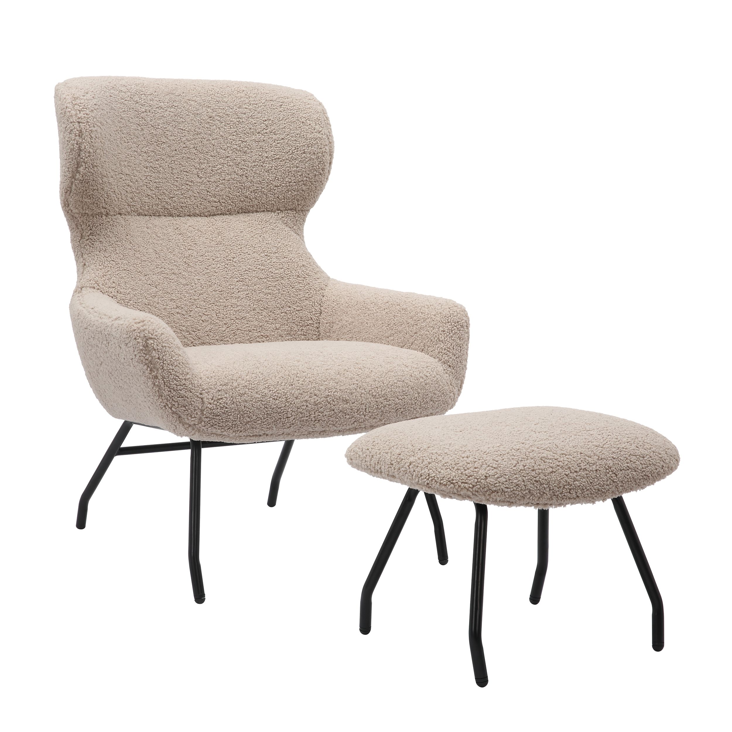 Sessel mit Hocker 367810