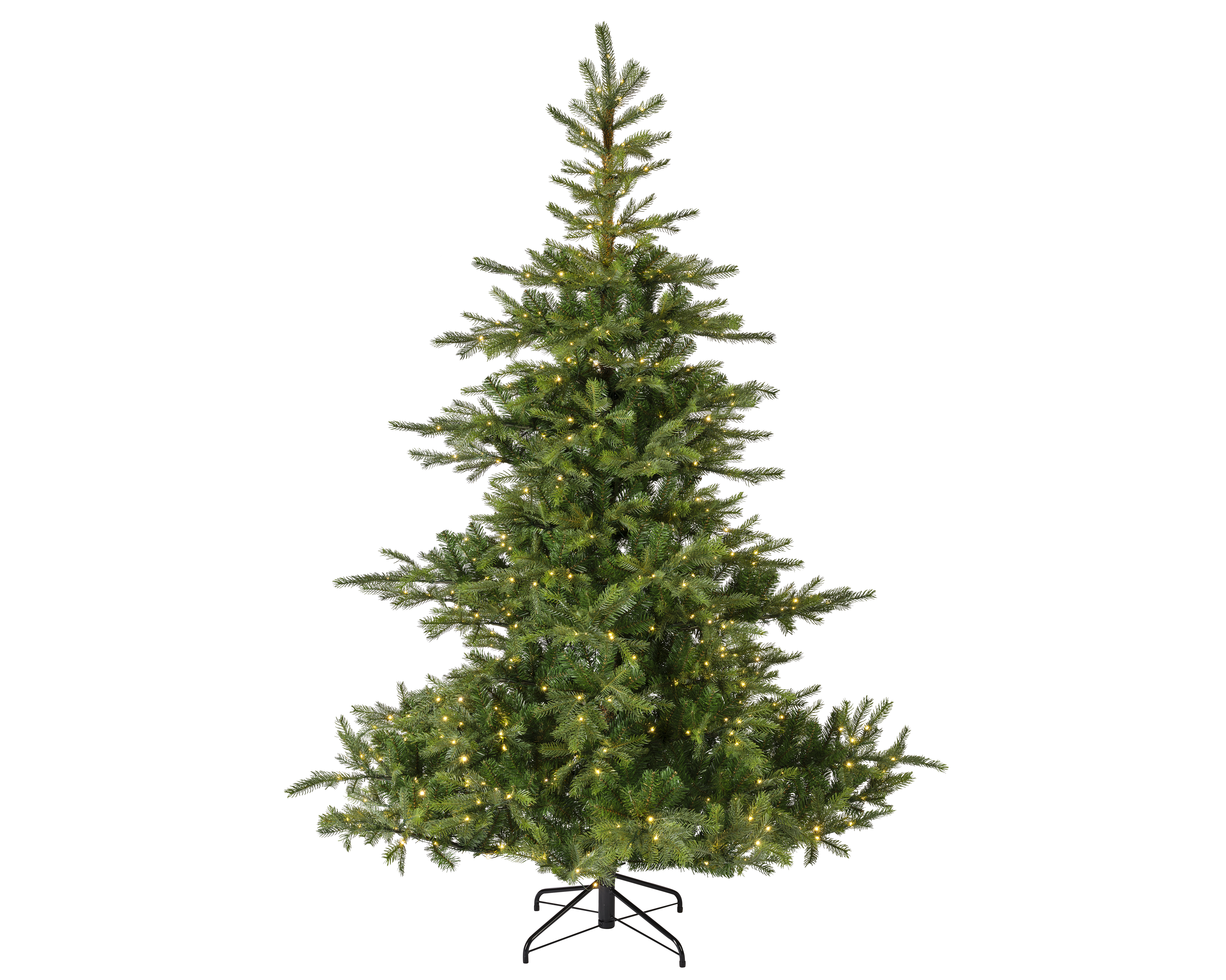 Tannenbaum 210cm mit LED Lichterkette GRANDIS