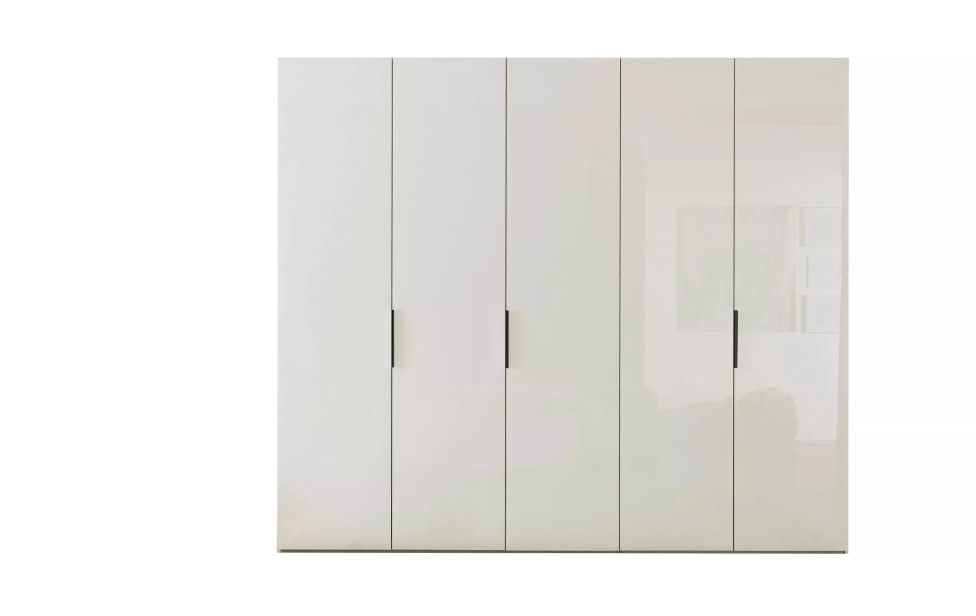 Kleiderschrank LAAR | Weiß-Weißglas 518255-0 